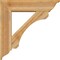 Ekena Millwork Legacy Traditional Rough Sawn Bracket w/ Offset Brace, Western Red Cedar, 8"W x 32"D x 32"H BKT0806X32X32LEC01RWR - alternate 2